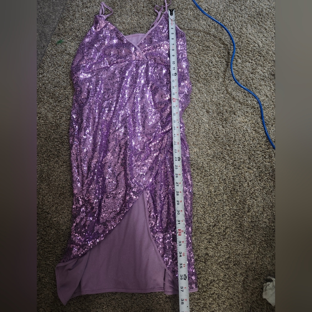 Purple Sequin Dress 3xl - Picture 10 of 10